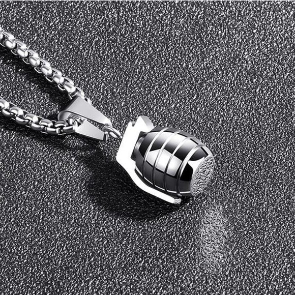 ❤️Custom Unique Hand Grenades Necklace , N90201P115 - Picture 4 of 6